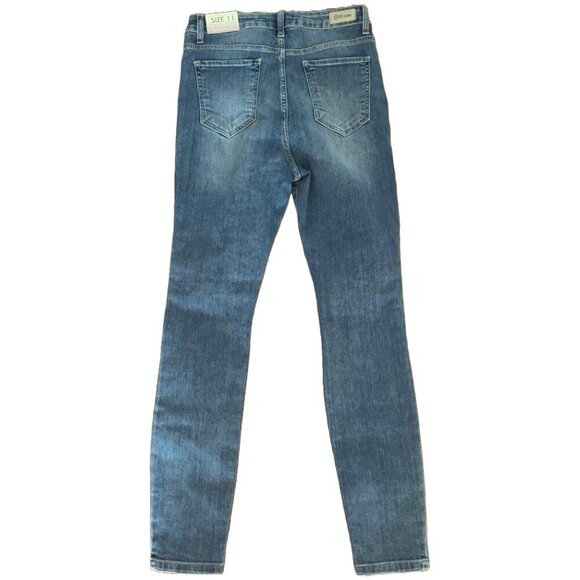 NWT Cello Distressed Skinny Jeans Women's Junior's Size 11 • - Picture 2 of 6